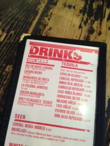 Menu Nice font